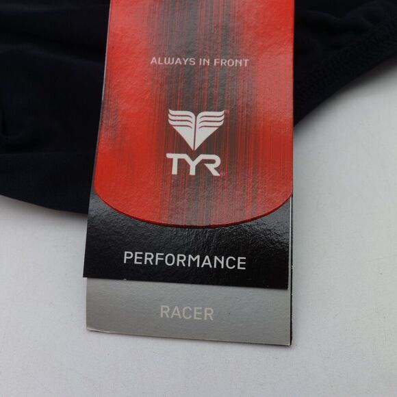 NEW TYR Male Competition Alliance Splice Racer Brief Swimsuit Black Green Sz 36 - Picture 7 of 8
